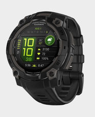 Garmin Instinct 3 45mm Smart Watch | 1.2 inch AMOLED Display | Battery Life Up to 18 Days | Silicone Strap | LED flashlight | iPhone & Android Compatible | Multi-band GPS | 010-02936-00 - Black