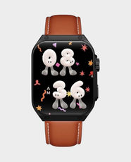 Kenneth Scott Unisex Multi Color Dial Smart Watch with Interchangeable Strap | 1.96inch AMOLED Display | Bluetooth | IP67 Water Resistant | Multiple sports modes | Customizable Watch Faces | KCRV10-XSBBE - Brown