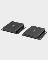 UNITEK USB Extender over Ethernet with 4-Port USB Hub | Up to 150m Long-Range Transmission | 480Mbps High-Speed Data Transfer | U1222ABK01-UK – Black