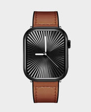Kenneth Scott Unisex Smart Watch with 2.1-inch AMOLED Display | Multi-Color Dial | Interchangeable Straps | KA10PROMX-BSBBD - Brown