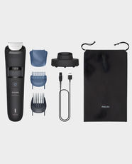 Philips 5000 Series Beard Trimmer With Hair Collector | BeardSenseTechnology | Self Sharpening Metal Blades | 100 Min Runtime | BT5780/15 - Deep Black