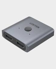 UNITEK 4K 2-to-1 Bi-Directional HDMI 2.0 Switch | One-Click Switching | LED Indicator | Aluminum Housing | V1127A02 – Space Grey