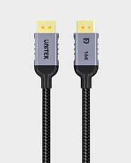 UNITEK Gaming 8K 120Hz DisplayPort 2.1 Cable | 3m | 16K@60Hz with DSC, 8K@120Hz, 4K@240Hz | 80Gbps Bandwidth | Dynamic HDR | Aluminium Alloy | Gold-Plated Connectors | C1626GY-3M - Space Grey