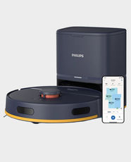 Philips 2000 Series Robot Vacuum Cleaner | 6000Pa Suction Power | LDS Radar Navigation | 2600 mAh Capacity | Passive Mop Technology | XU2100/15 - Dark Blue