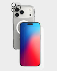 Tech21 EvoLite Protection Bundle for Apple iPhone 17 Pro Max | Bio-Spice™ Material | Anti-Yellowing & Scratch-Resistant Case | Double-Tempered Impact Glass | Scratch, Dust Resistance Lens Protector | T21-11438 - Clear
