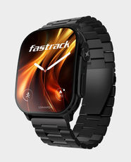 Titan Fastrack Horizon S1 1.96-inch AMOLED Smartwatch | Metal Case | Black Stainless Steel Strap | Sleep & Stress Tracking | IP68 Water Resistant | Up to 5 Days Battery | 38166NM01 - Black