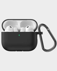 Green Berlin Series Silicone Case for AirPods Pro 3 | Premium Silicone Material | 360° Protection with Shock-Absorbent & Anti-Scratch | One-Piece Design | GNBRARPRO3BK - Black