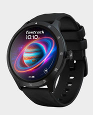 Titan Fastrack Jupiter Flex Smart Watch | 1.38-inch UltraVU Display | Bluetooth Calling | 300mAh Battery | IP68 Water Resistance | Heart Rate, SpO₂, BP Monitoring | 100+ Sports Modes | 38165PP01 - Black