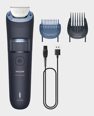 Philips Series 3000 Beard Trimmer | Self-Sharpening Metal Blades | 40 Precision Length Settings | Up to 80 Minutes Run Time | Wet and Dry | USB-A Charging | Ergonomic Grip | 0.5–20 mm | BT3665/15 - Black