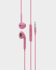 DCU Tecnologic Wired Stereo Earphones | 3.5 mm Audio Jack | Built-in Mic | Plug-and-Play | Call and Music Control | Ergonomic Lightweight Design | 34151002 - Pink