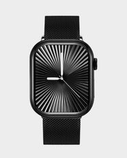 Kenneth Scott Unisex Smart Watch with 2.1-inch AMOLED Display | Multi-Color Dial | Interchangeable Straps | KA10PROMX-BSBMB - Black