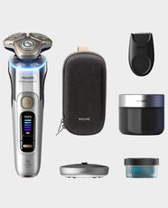 Philips i9000 Prestige Ultra Wet and Dry Electric Shaver With SkinIQ Pro | Up to 60 Minutes Run Time | GroomTribe App | Ergonomic Design | XP9404/31 - Silver