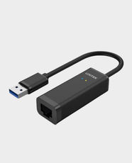 UNITEK USB 3.0 Type A to Gigabit Ethernet Adapter | USB-A to RJ45 Female | Supports 10/100/1000Mbps | Compatible with USB 2.0/1.1; IEEE 802.3 | Y-3470BK - Space Grey