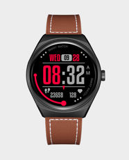Kenneth Scott Unisex Multi Color Dial Smart Watch with 1.38-inch TFT Display | Bluetooth Connectivity | 5–7 days Battery Life | Multi-Sport Modes | IP67 Water Resistant | Interchangeable Strap | KG10SE-XSBBD - Brown