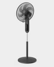 Philips 1000 Pedestal Fan | 3 Speed Settings with Remote | 3330 m³/h Airflow | Adjustable Height 112–131 cm | Oscillation and Timer | Aroma Diffuser | Quiet 38 dB Operation | CX1520/01 - Black