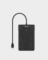UNITEK DiskGuard 2.5″ SATA HDD / SSD Enclosure | USB‑C 5 Gbps Connection | Supports 7mm and 9.5 mm HDD / SSD | Tool‑Free, Hot‑Swap, Sleep Mode, Plug‑And‑Play | Y‑3036A – Black