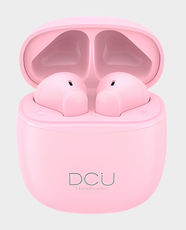 DCU Tecnologic Mini Matte Earbuds | Up to 20 Hours Battery Life | Low Latency 60ms | 10mm Dynamic Driver | IPX4 Sweatproof | USB-C Charging | LED Battery Indicator | Bluetooth 5.1 | 34152052 - Pink
