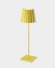 ELANT Plissé Cordless LED Table Lamp | 188lm Brightness | 2700K–3000K Dimmable | 6h Charge / 12h Runtime | Aluminium Die-Casting | EPC102T - Yellow