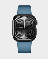 Kenneth Scott Unisex Smart Display Watch with Silicone Strap | 35.5mm Case Size | Bluetooth Connectivity | 3 ATM Water Resistant | Multiple Sports Modes | KA10PRO-BSHBN - Blue