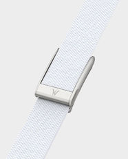 Wizard Premium Nylon Band for Whoop MG 5.0 | Breathable and Adjustable Strap | Secure Hook-and-Loop Fit - white