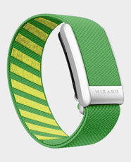 Wizard Magic 4 Band for Whoop | Breathable Stretch Nylon Strap | Adjustable Comfort Fit - Green/Silver