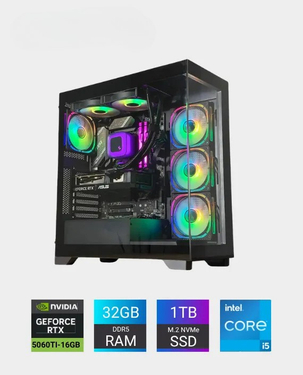 Buy Pre-Built Gaming PC i5-14400F Asus 16GB RTX 5060 Ti 32GB 1TB