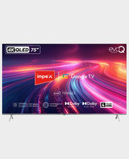 Impex 75-Inch QLED 4K UHD Google TV | Android OS | 3840×2160 | 120Hz | Dolby Audio | Chromecast Built-In | 2GB RAM | 16GB Storage | Quad-Core Processor | EVOQ75S4QLC2 - Silver