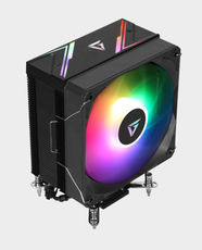 GamerTek Frost 120mm CPU Air Cooler | 190W Heat Dissipation | 6 Heat Pipes | 82.61 CFM High-Airflow Fan | 800–1800 RPM | Intel LGA1851/1700/1200/115x & AMD AM5/AM4/AM3 Compatible - Black