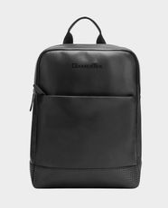 GamerTek Shadow Laptop Backpack 17-Inch | Padded Laptop Compartment | 2 Storage Pockets | Zipped Organizer Pocket | Premium PU Material | Durable & Lightweight - Black