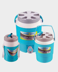 Pinnacle Water Jug 3 Piece Set | 1L 2L and 8L Capacity | BPA Plastic Free | Suitable For Outdoor and Safari | TPX-2023 - Blue
