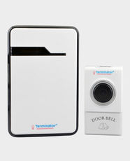 Terminator Digital Wireless Door Bell | 38 Different Melodies | Upto 100 m Range | 1 Transmitter + 1 Receiver | Battery Opetaed | TDB 019DC - White