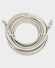 Terminator CAT7 High-Speed Ethernet Patch Cable | 15m | RJ45 Male-to-Male Connector | Up to 600 MHz Frequency | Supports Up to 10 Gigabit Speed | TPCC7-15M - White