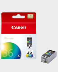 Canon CLI-36 Tri-Colour Ink Cartridge | Standard Capacity 12ml | Approx. 249 Pages | For PIXMA Portable iP/TR & Mini Series - Cyan, Magenta, Yellow