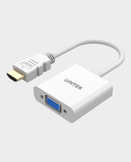 UNITEK HDMI to VGA Adapter | 15cm Cable | Supports Up to 1080p@60Hz | Y-6333C – Cloud White