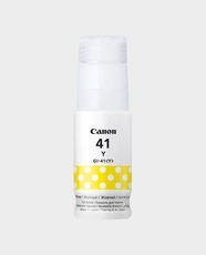 Canon GI‑41Y High-Yield Ink Bottle | 70 ml | Sharp and Vibrant | Durable Prints | No-Squeeze Bottle | Keyed Nozzle | Up to 7700 Pages - Yellow