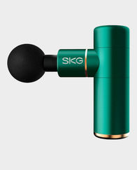 SKG F3-EN Mini Body Massager | 4 Intensity Levels | Heat Function | 4 Silicone Massage Heads | 2200mAh Battery | Low-Noise Operation – Green