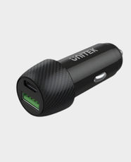 UNITEK Powertrain Duo 38W 2 Ports Car Charger with PD and QC | USB-C 20W + USB-A 18W | Dual-Port Design | Fast Charging | Built-in Safety Protections | ABS Material | P1400A
