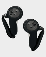 Blupebble Elite Silicone Hand Grip Cover for Meta Quest 3 | Scratch & Impact Protection | Fully Adjustable Knuckle Strap | Reinforced Metal Buckle | BP-VRQ3GRIP-BK - Black