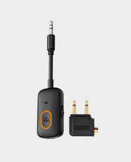 Blupebble Airlync USB Bluetooth 5.4 Airplane Adapter | Ultra-Compact & Lightweight | Up to 7 Hours Playtime | 3.5mm Audio Jack | Wireless Audio Transmitter | BP-AIRYLNC-BK - Black