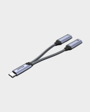UNITEK 2-in-1 USB-C to USB-C Audio Adapter and USB C PD 18W Charge Port | High-Resolution Audio DAC 48kHz/16bit | Simultaneous Audio & Fast Charging | Aluminum Alloy Material | M206A - Space Grey