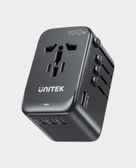 UNITEK GaN 100W Universal Travel Adapter | EU/UK/US/AU in Qatar