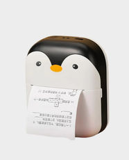 Portable Bluetooth Mini Inkless Thermal Printer | Ideal for Printing Photos, Notes and Labels | USB Powered or Rechargeable | iOS and Android Compatible - White