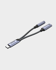 UNITEK 2 in 1 USB-C to 3.5mm Audio Adapter and USB C PD 60W Charge Port | High-Resolution Audio DAC 48kHz/16bit | Simultaneous Audio & Fast Charging | Aluminum Alloy Material | M205A - Space Grey