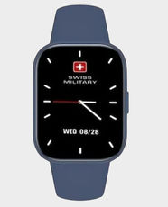 Swiss Military Rhine 3 Talk Smart Band | Bluetooth Calling | 1.72″ IPS Display | Heart Rate & Sleep Monitor | Fitness Tracking and Smart Notifications | IP67 Water Resistant | SM-BAND-RHINE3-BLUFBLUS - Blue