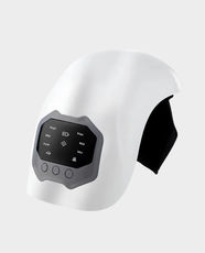 Premium Knee Massager | Infrared Heat Therapy | 3 Vibration Intensity Levels | 16 Red Light LEDs | 3D Airbag Design | Smart LCD Display with 10-Min Timer | USB Type-C Charging | 2400mAh Battery - White