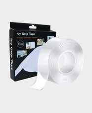 Lvy Grip Tape | 5m Length | StrongGrip Removable and Washable | Reusable Anti-Slip Double-Sided Tape - Transparent