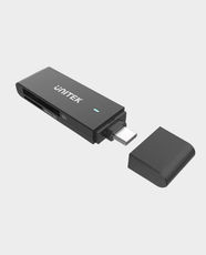 UNITEK USB-C Card Reader | Dual SD & MicroSD Slots | 5Gbps Data Transfer | Hot-Swap Support | Android / macOS / Windows Compatible | Y-9328 – Black