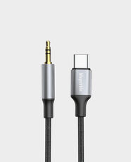 Blupebble USB-C to 3.5mm Male Audio Cable | 1m | High-Quality Audio Transmission | Aluminum Alloy Material | BP-USBC23.5MALE-GY - Gray