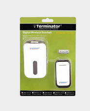 Terminator Digital Wireless Door Bell | Up to 100m Range | 38 Melodies | 1 Transmitter and 1 Receiver | 3 Pin Plug - TDB 017AC
