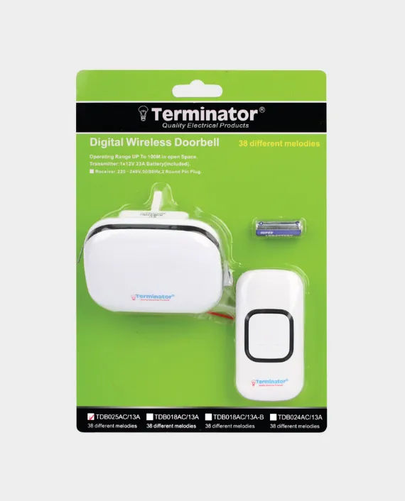Terminator Bells Set Buy Terminator Wireless Door Bell 38 Melodies 100m in Qatar ...
